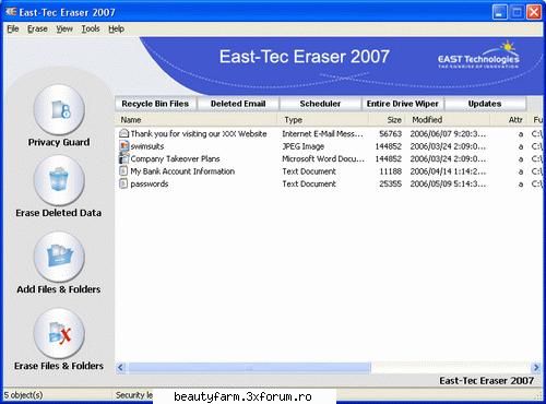 east-tec eraser 2009 full download from rapidshare megaupload megashare free download soft descarca