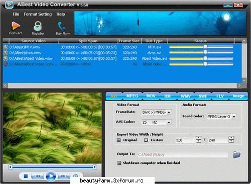 abest avi video converter 6.41 | 15.6 mb


abest avi video converter is an and all-in-one tool for
