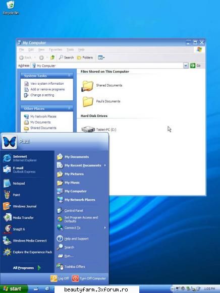 themes for windows vista and energy blue theme for xpcopy move the  ... from the context menu