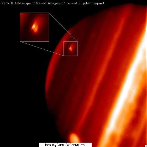 direct jupiter este anului datoreaza unui amator. cometa sau poate asteroid s-a lovit jupiter, iar