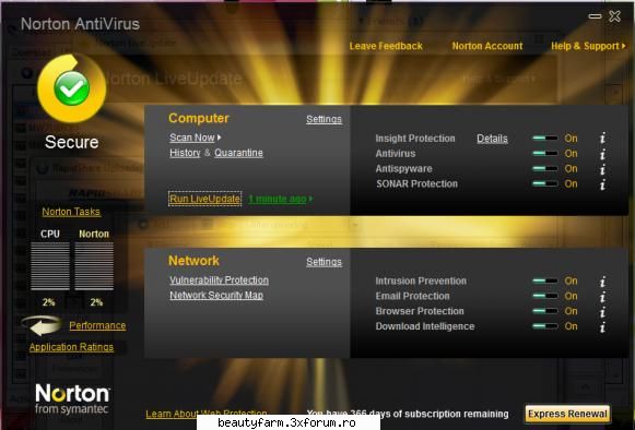 norton antivirus (2010)- 366 days