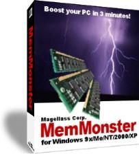 increase your computer ram memory 300%* memmonster 4.70 memmonster 4.70 6mb* increase available