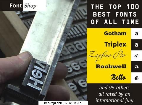 100 BestCommercial Fonts Ever Made from FONTSHOP - [1957 - Max Miedinger] 2 - FLASH,HTML,JAVA SCRIPT,PHP...