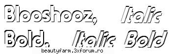 3D font fonturi 3d - free download - Blooshooz font This font may be used - FLASH,HTML,JAVA SCRIPT,PHP...