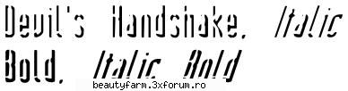 3D font fonturi 3d - free download - Devil's Handshake font This font may be - FLASH,HTML,JAVA SCRIPT,PHP...