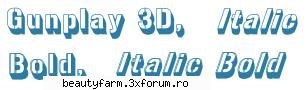3D font fonturi 3d - free download - Gunplay 3D font PC MAC - FLASH,HTML,JAVA SCRIPT,PHP...
