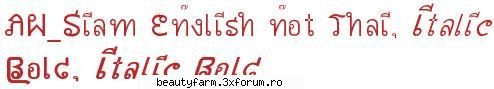 aw_siam english not thai font
	
an asian font resembling the thai asian fonts - fonturi asiatice