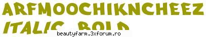BOLD FONTS - FREE DOWNLOAD - Arfmoochikncheez font An all CAPS font designed - FLASH,HTML,JAVA SCRIPT,PHP...