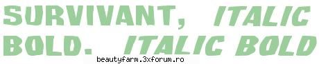 BOLD FONTS - FREE DOWNLOAD - Survivant font A thick cartoon font that - FLASH,HTML,JAVA SCRIPT,PHP...