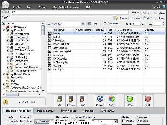 File Renamer Deluxe 4.0.3 free download soft - File Renamer Deluxe 4.0.3 | 5.1 Mb File Renamer - SOFT-URI
