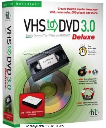 Honestech VHS to DVD - Free Full Download from Rapidshare Megaupload - SOFT-URI