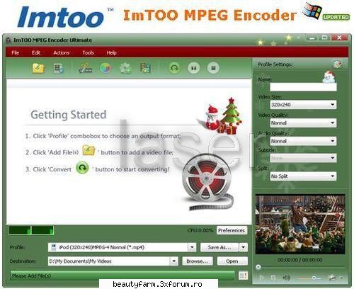 ImTOO MPEG Encoder Platinum 5.1.18 - ImTOO MPEG Encoder Ultimate 5.1.24 Build 0414 - SOFT-URI