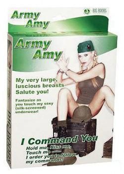 JUCARII EROTICE PT BARBATI (FEMEI GONFLABILE) - Papusa imitatie femeie soldat. Dimensiuni - SEXY
