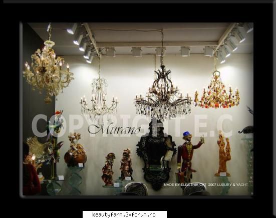 LUXURY & YACHT - EXPOZITIE INCREDIBILA - LUSTRE,CANDELABRE STATUI SI ALTELE TOATE DIN - THE ART SIDE OF YOU