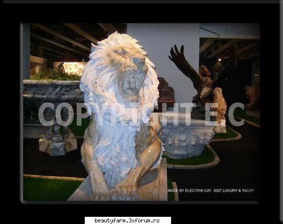 LUXURY & YACHT - EXPOZITIE INCREDIBILA - UN LEU FIOROS DIN MARMURA - THE ART SIDE OF YOU