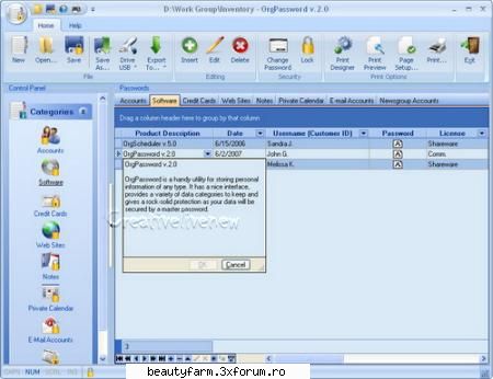 OrgPassword - Free Full Download from Rapidshare Megaupload - SOFT-URI