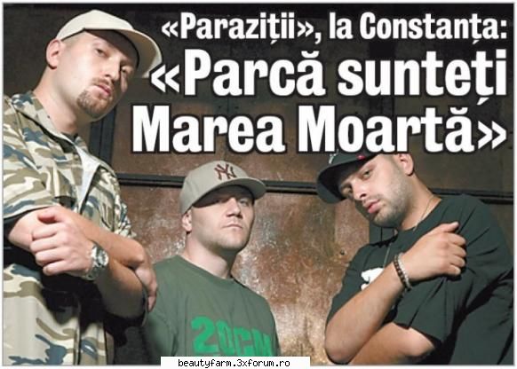 Paraziţii la Constanta Parca sunteţi Marea Moartă - Paraziţii la Constanţ - COOL STUFF