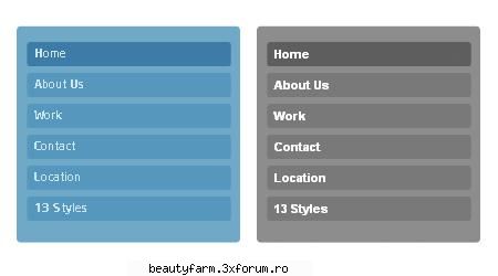 Rounded CSS Menus - Grey & Blue - ADMIN-ELECTRIK_CAT - FLASH,HTML,JAVA SCRIPT,PHP...