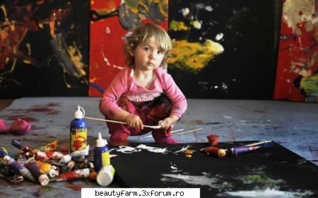 TOP 10 copii supradotati care au uluit lumea - 5. Aelita Andre: pictorita in varsta de 2 ani - COOL STUFF