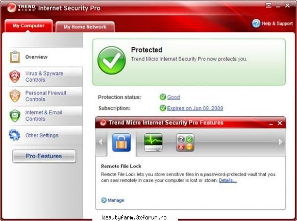 Trend Micro Internet Security Pro 2009 antivirus free - ADMIN-ELECTRIK_CAT - SOFT-URI