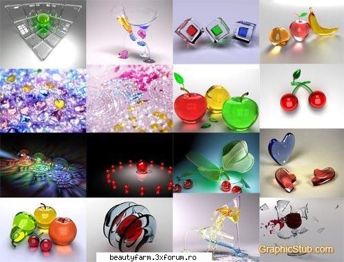 Wallpapers - glass - Wallpapers "Glass" 54 JPEG / 1280* dpi / 14.4mb - SCREEN SAVERS