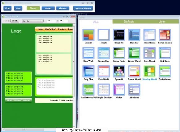 Website Layout Maker v2.36 - Website Layout Maker v2.36 Website Layout Maker - FLASH,HTML,JAVA SCRIPT,PHP...