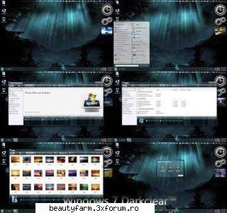 Windows 7 Darkclear Windowblind Theme - Windows 7 Darkclear Windowblind Theme | 8MB - SCREEN SAVERS