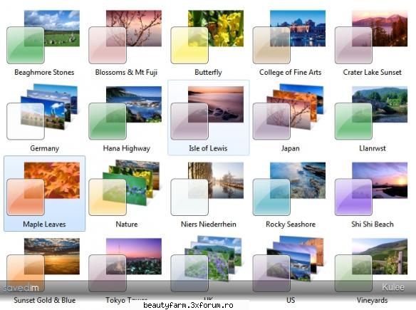 Windows 7 Themes Pack - Windows 7 Themes Pack | 37 MB In Windows 7 - SCREEN SAVERS