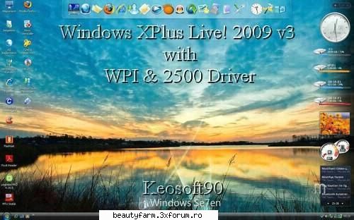 Windows XPlus Live! 2009 v3 with WPI & 2500 Driver-free download soft - Free Full Download from - SOFT-URI