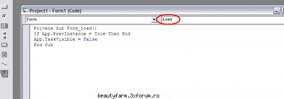 Writing the Keylogger - double-click your form (design) and you see the - PASSWORD