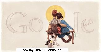 cum sarbatoreste google zilele importante - aniversarea de la nasterea lui Norman Rockwell - COOL STUFF