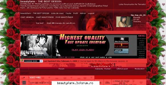 template theme skinuri pt forumurile 3xforum - Vanetine's day - tema de ziua - FLASH,HTML,JAVA SCRIPT,PHP...