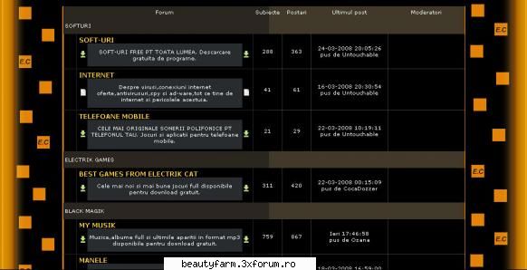template theme skinuri pt forumurile 3xforum - SKIN ELECTRIK ORANGE -> - FLASH,HTML,JAVA SCRIPT,PHP...