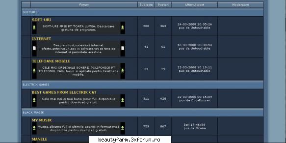 template theme skinuri pt forumurile 3xforum - SKIN BLUE ICE -> DOWNLOAD - FLASH,HTML,JAVA SCRIPT,PHP...