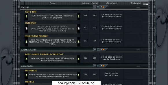 template theme skinuri pt forumurile 3xforum - SKIN ELECTRIK TOXIC -> - FLASH,HTML,JAVA SCRIPT,PHP...