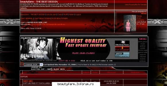 template theme skinuri pt forumurile 3xforum - RED X SKIN - DEMO VERSION - FLASH,HTML,JAVA SCRIPT,PHP...