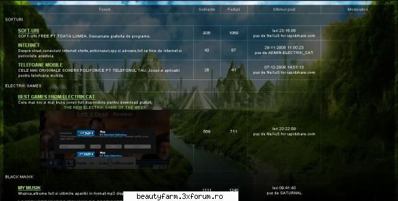 template theme skinuri pt forumurile 3xforum - ADMIN-ELECTRIK_CAT - FLASH,HTML,JAVA SCRIPT,PHP...